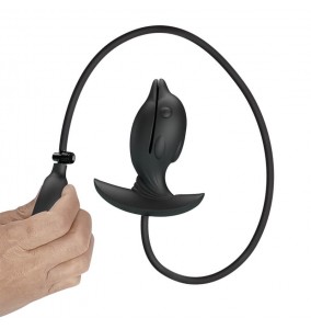 Pretty Love - Hanson Inflate Anal Vibration Massager (Chargeable - Black)